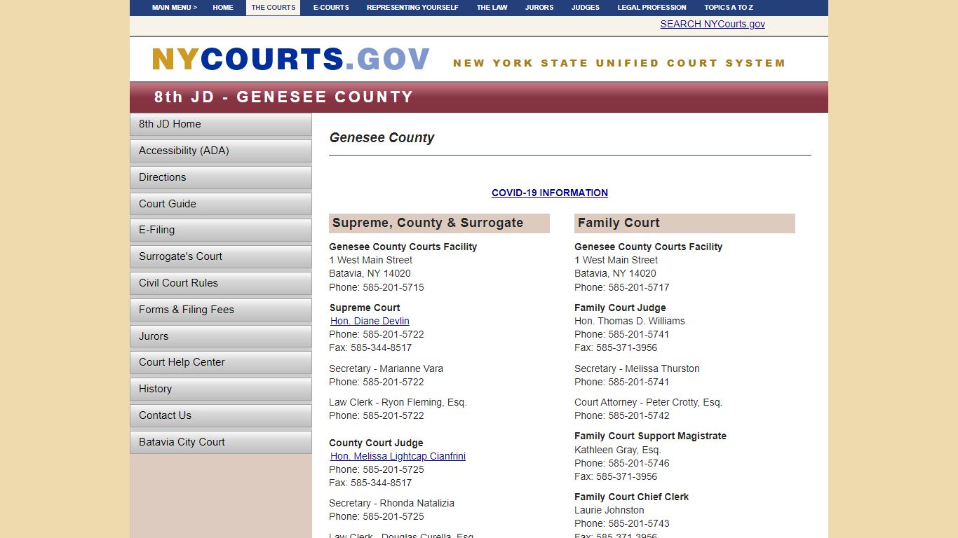 Genesee County | NYCOURTS.GOV - Judiciary of New York